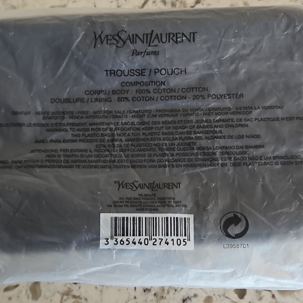 YSL Cosmetic Bag/Wristlet  NEW - Picture 12 of 13